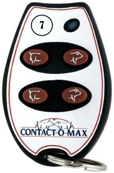 Picture of Contact-O-Max Remote Control Red Light 4 Button Freq #7