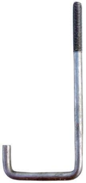 Picture of 3/8" x 6-1/4" Stainless Steel Square J Bolt