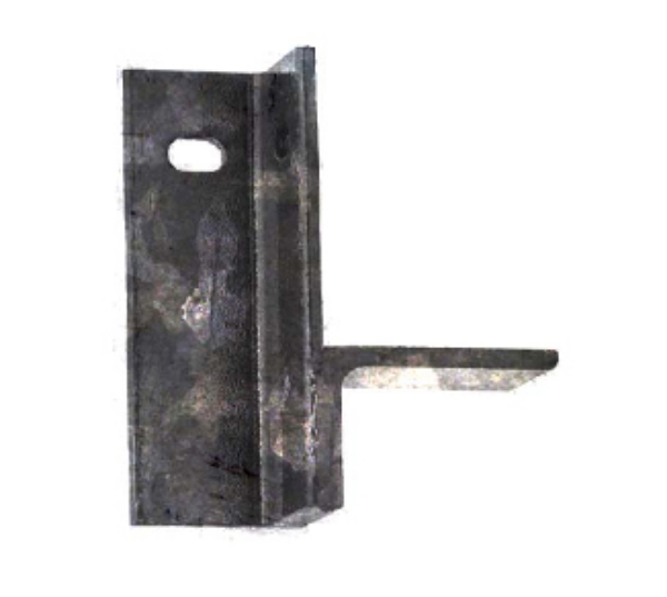Picture of 5 3/4" right angle leg for floor frames-galv,