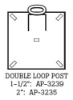 Picture of Double Loop U-Channel Posts