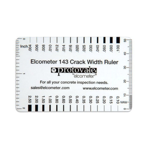 Picture of Elcometer® Concrete Crack Width Ruler Card