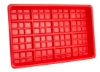 Hog Slat Red Plastic Chick Feed Tray Inside View