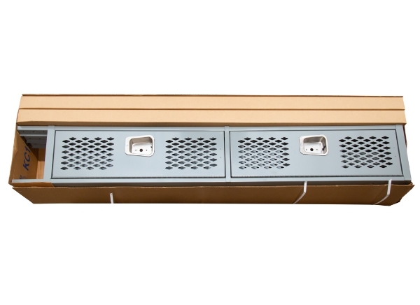 Picture of Locker Ventilated Double Tier 12X18X36 Grey 78" Overall