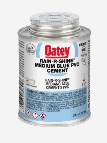 Picture of Cement PVC Rain-R-Shine 8 Oz (Blue) Oatey