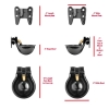 Hog Slat® Cast Iron Water Bowl for Livestock (Dimensions)
