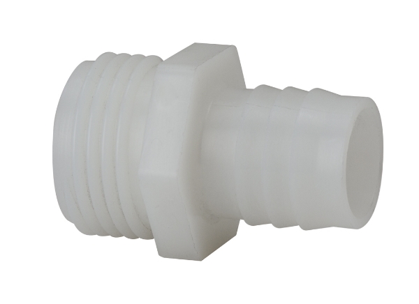 Picture of 1/2" Barb x  3/4'' MGHT, Nylon Hose Fitting