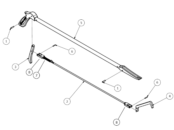 Picture of 3/16" x 3/4" Roll Pin for Tong Stik