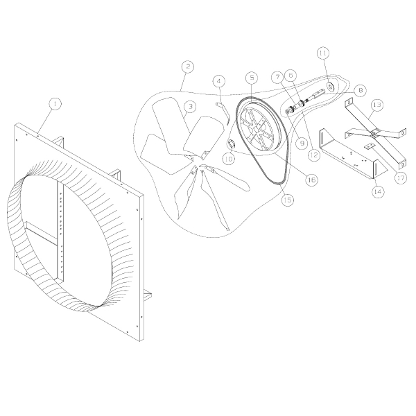 Picture of American Coolair® 52" Fan Blade Assembly