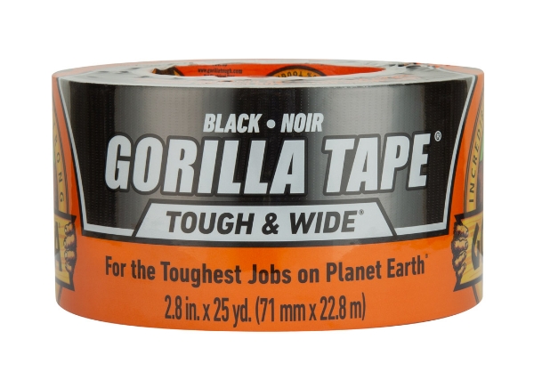 Picture of Gorilla Tape Tough & Wide 3" x 25 Yard Roll - Black