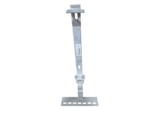 Picture of Flatbar Post Bent 36" W/15" Foot W/Divider Clip 3" Pipe Galv