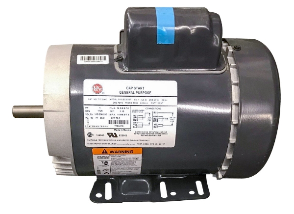 Picture of Motor 1 HP 1800 RPM 115/208-230V 1 Ph 60 Hz 56HC Fr TEFC