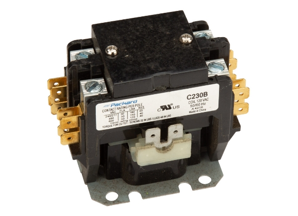 Picture of Contactor 2 Pole 30 Amps 120 Coil Voltage C230B Packard