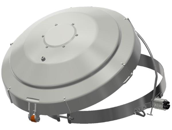 Picture of 22" Peak Ring Feed Bin Lid w/ Release Upgrade